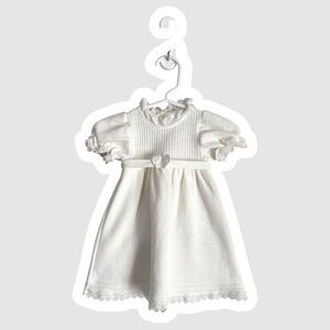 EUC Vintage Elegant White Baby Dress 0-3 months Girls